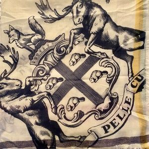 Hudsons Bay Collection dress scarf with crest and HBC stripes